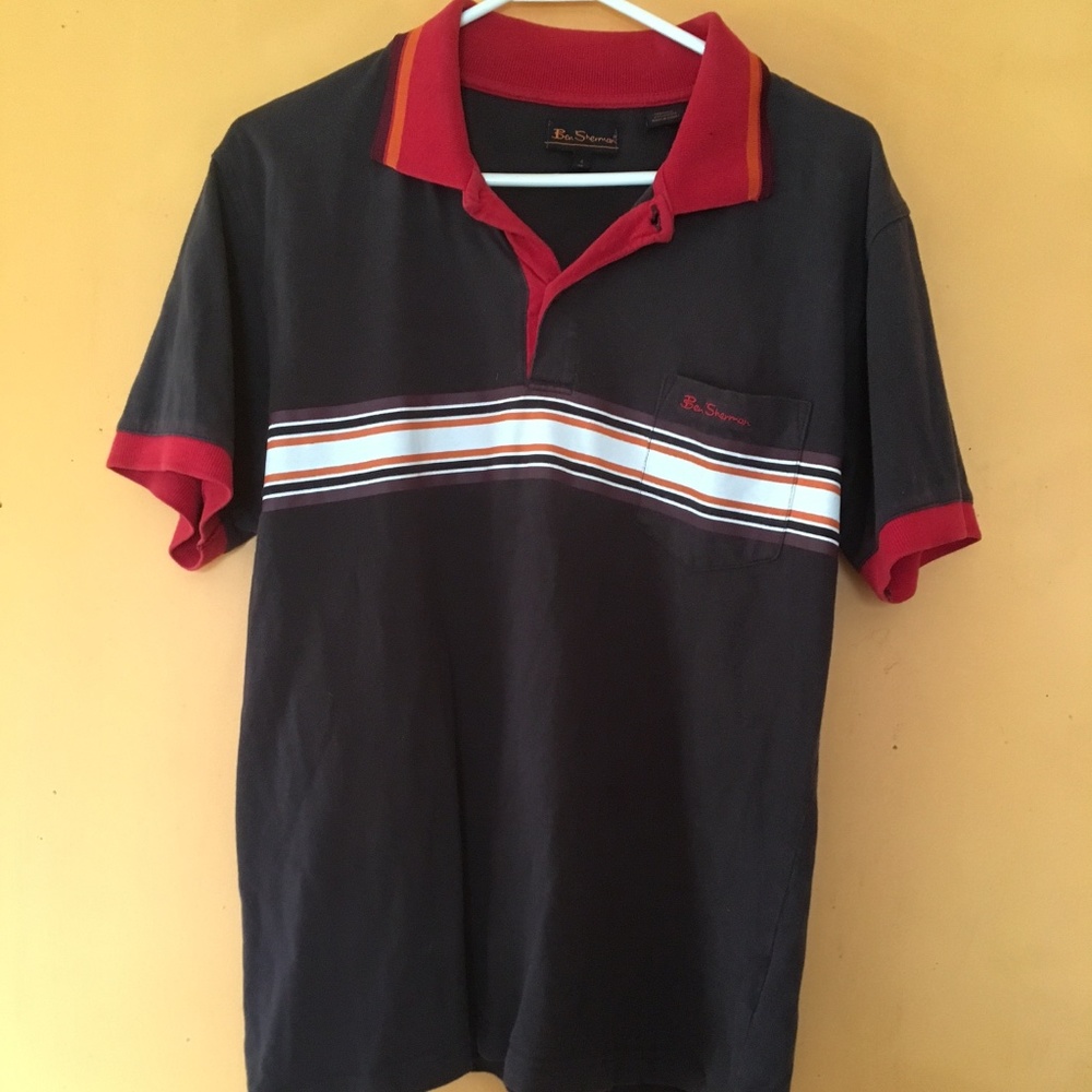 Ben Sherman Banded Stripes Pocket Polo